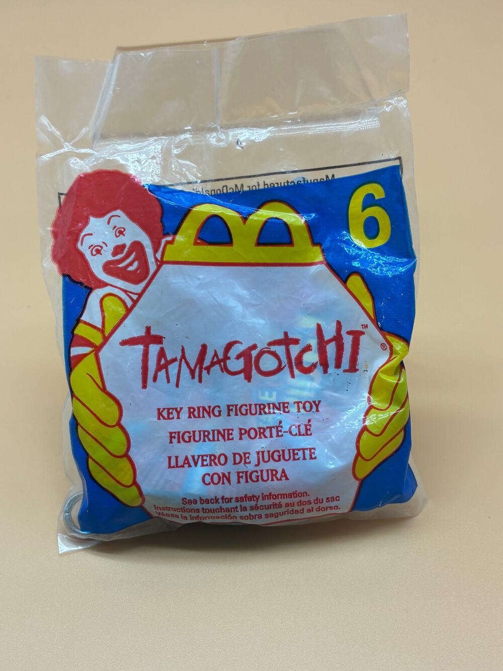 McDonalds Happy Meal Tamagotchi Toy #6 SEALED NOS Vintage 1998